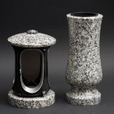 Laterne - Vase Granit Schlesisch