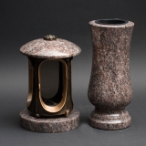 Laterne - Vase Granit Lila gerais