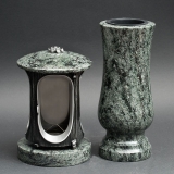 Laterne - Vase Granit Olive green