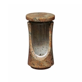 Grablampe aus Granit Multicolor