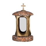Grablaterne aus Granit Kapusta red - Barock II