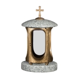 Grablaterne aus Granit Kuru grey - Barock II