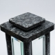 Grablampe modern aus Granit Labrador